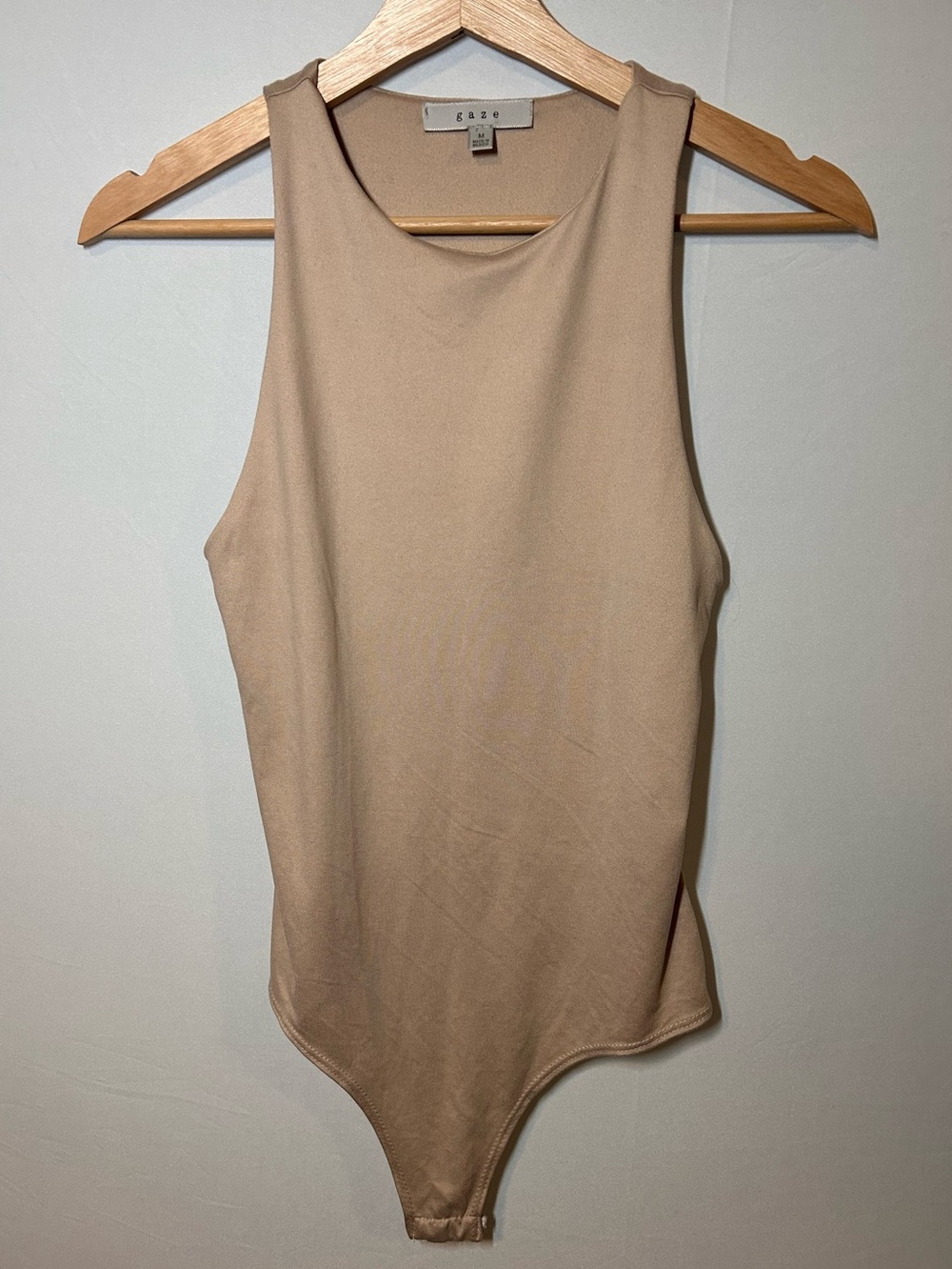 Gaze Sleeveless Nude Bodysuit